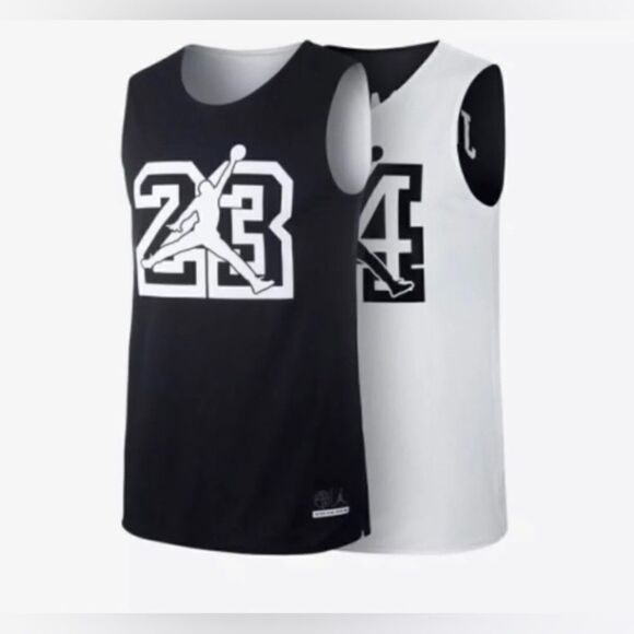 Nike Air Jordan He Got Game Hyper Black/White Reversible Jersey Size 3XL - Picture 1 of 9
